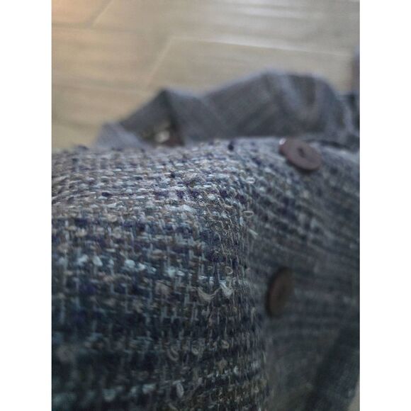 Women's Vintage E.R. Gerard for Renlyn Tweed Double Breasted Skirt Suit Set Blue - Picture 7 of 10